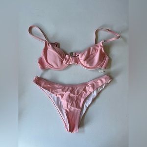 Shein Underwire Baby Pink Bikini